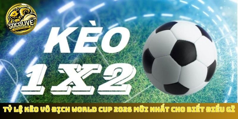 Tỷ lệ kèo vô địch World Cup 2026 mới nhất cho biết điều gì?